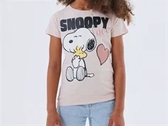 Name It t-shirt sepia rose med Snoopy